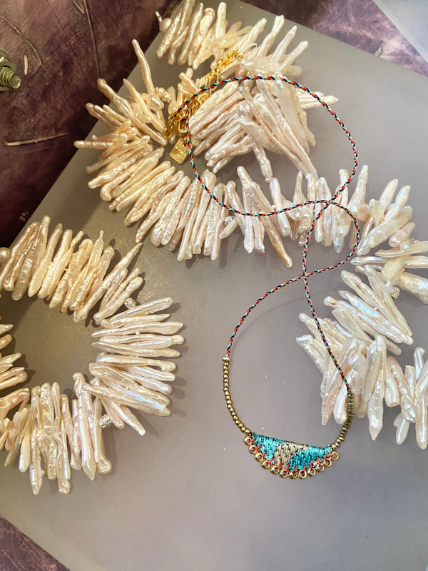 Keshi Blush Pearl Necklace