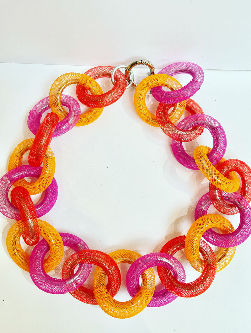 Mesh Links Necklace - 3 colours