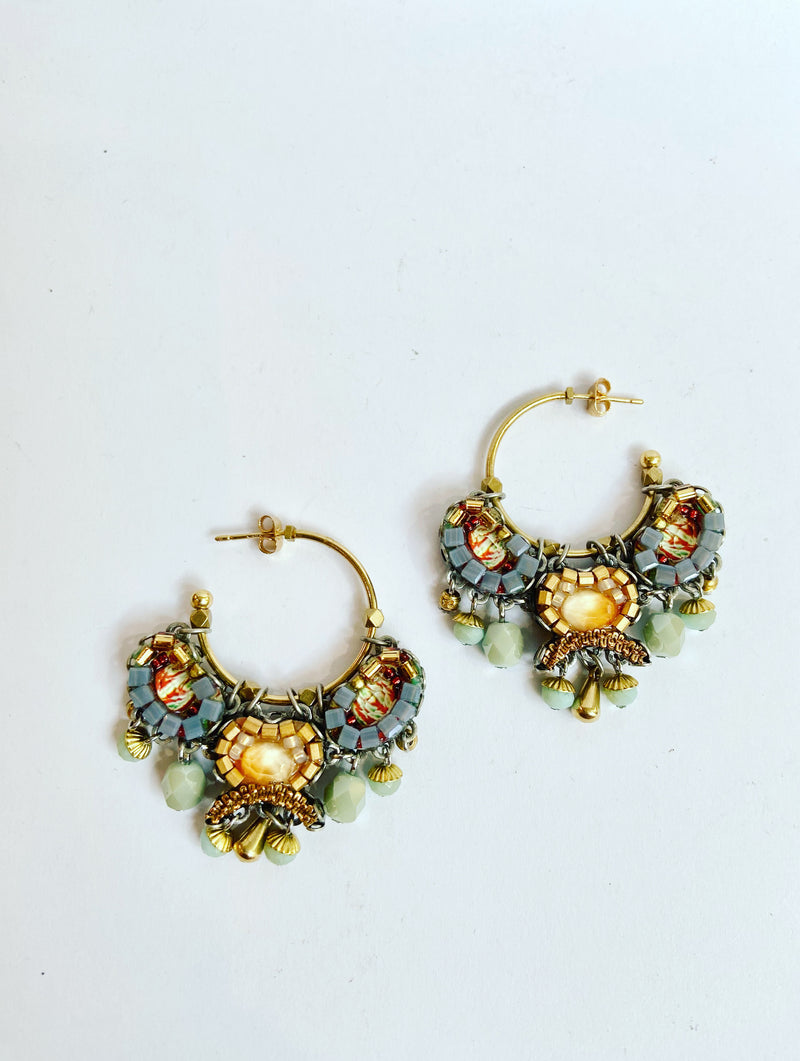 Ayala Bar Golden Hoop Earrings