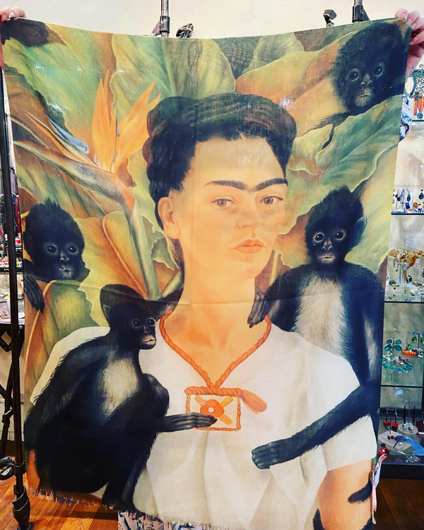 Frida Kahlo Monkey Scarf