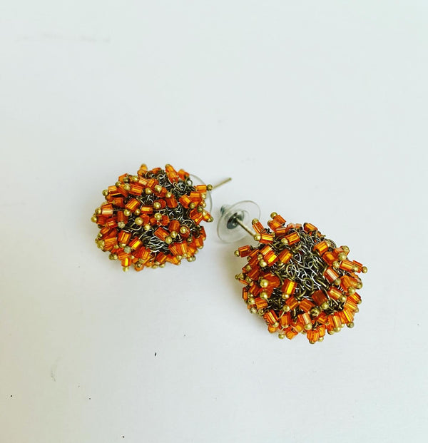 Gatsby Orange Crystal. Earrings