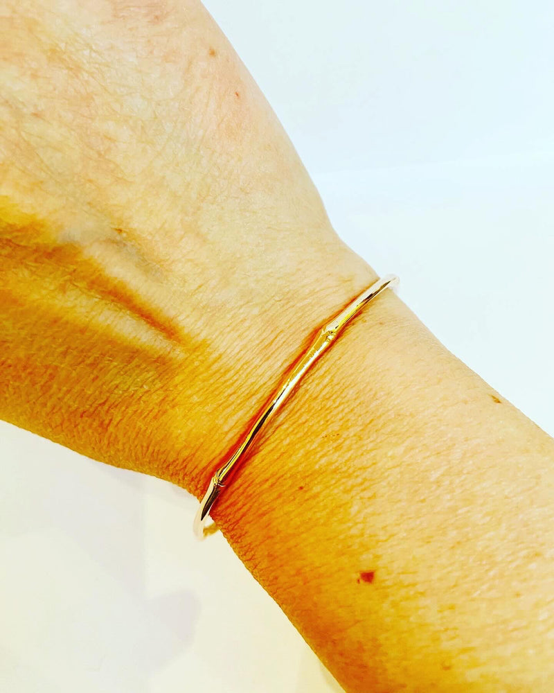 Rose Gold Bamboo Bracelet