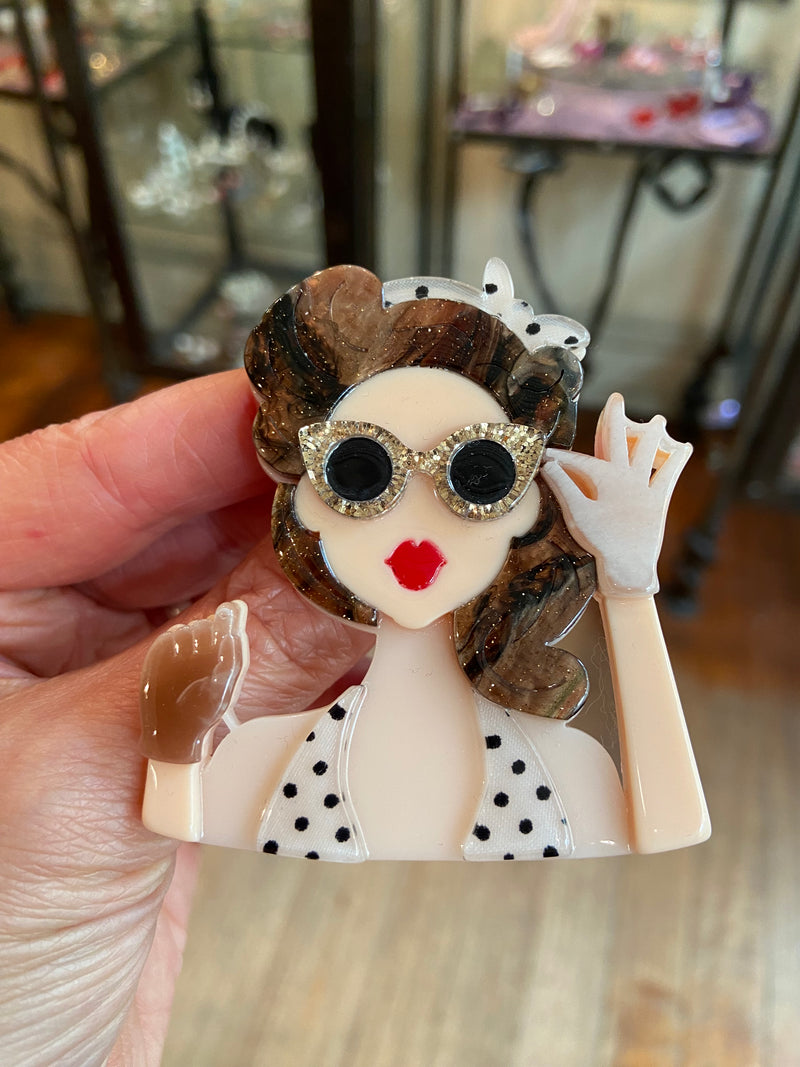 Dot Hollywood Brooch