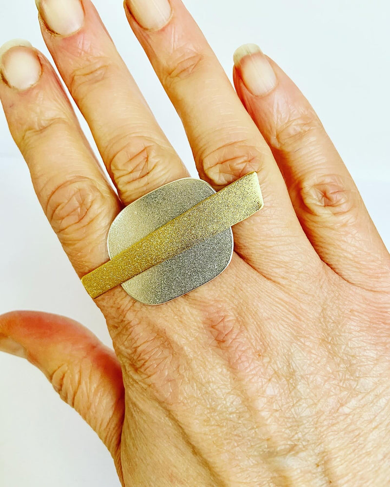 Two Tone Mod Ring