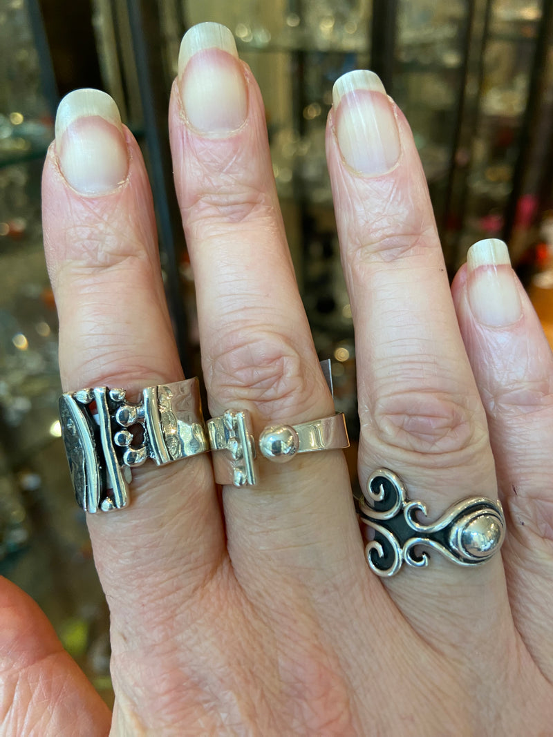 Sculpted Dot Ring