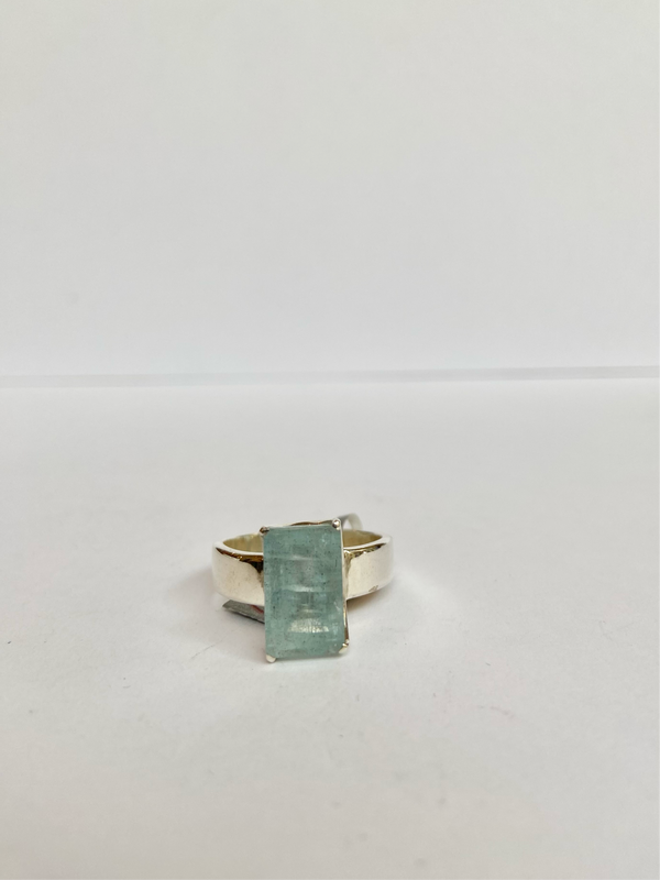 Acquamarine Rectangle Ring