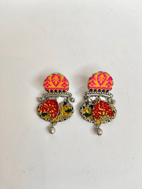 Ayala Bar Small Orange Tequila Earrings