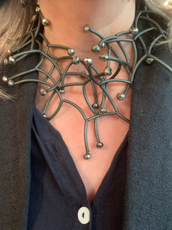Web Statement Necklace