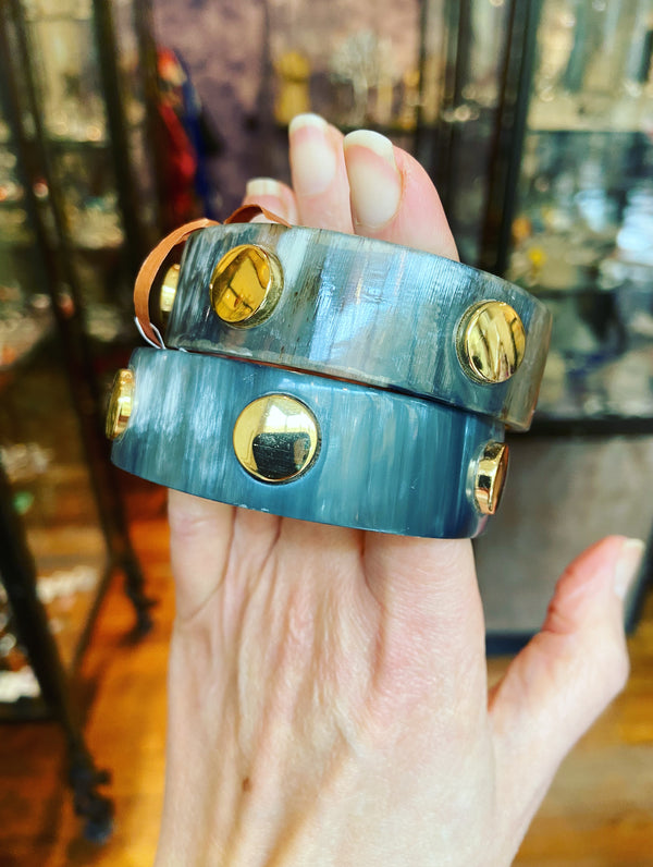 Black Natural + Gold Bracelet