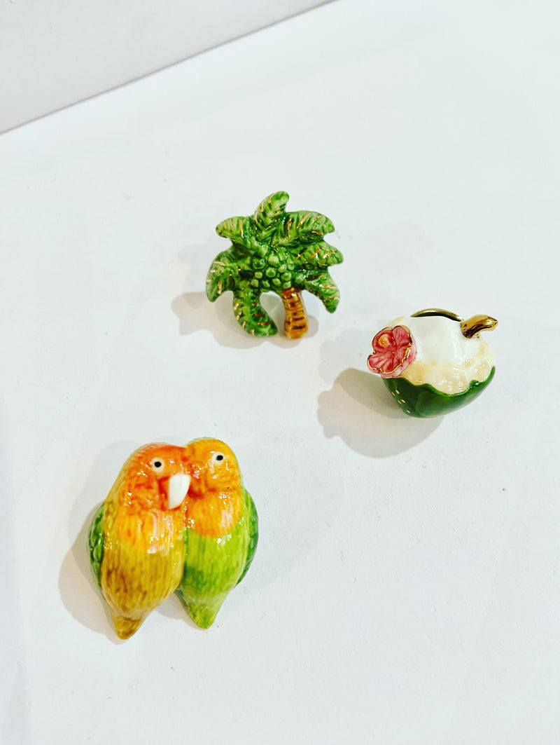 French Porcelain Pins - 3 options