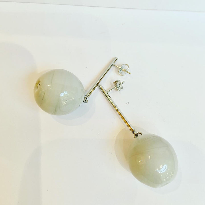 Glass Ball Earrings - 4 colours