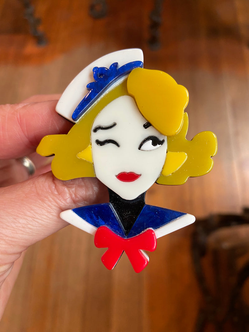 Hello Sailor Brooch