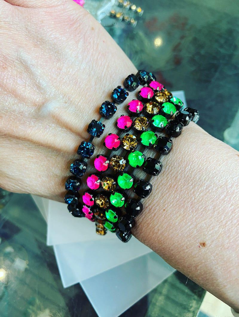 Mini Crystal Rocks Bracelet -5 colours