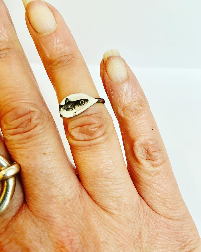 Fish Enamel Ring