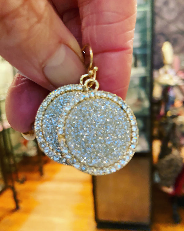 Shimmering Circle Earrings