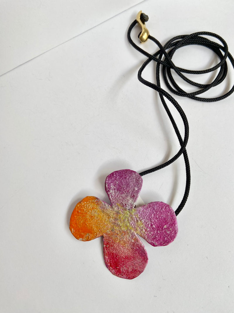 Funky Flower Necklace - 4 colours