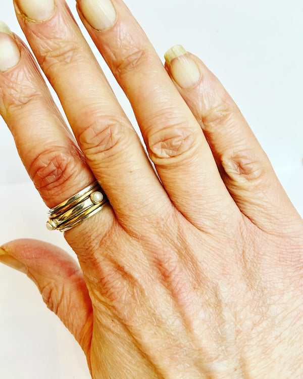 Spinner Pearl Ring