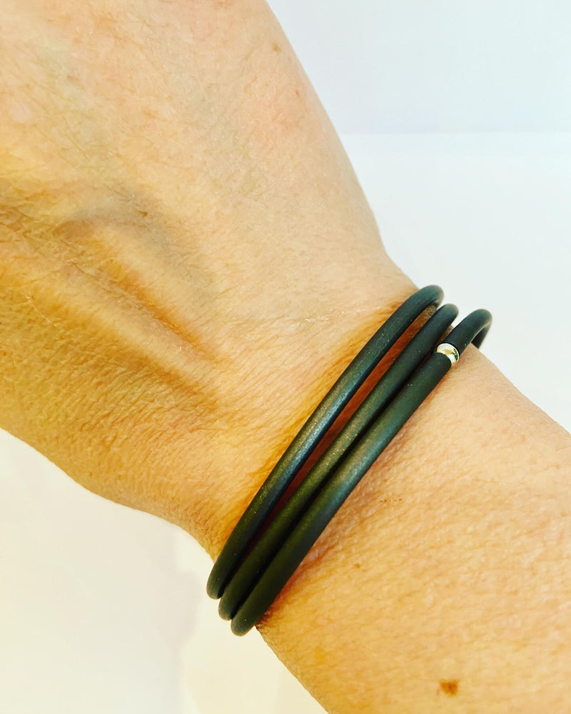 Tubular Bracelets -4 colours- sold as a set of 3 in one colourway