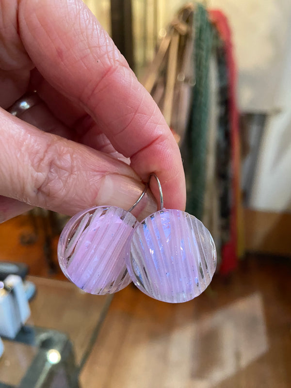 Murano Glass Circle Earrings - 3 colours