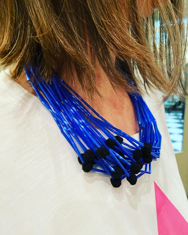 Pom Pom Neckace -2 colours