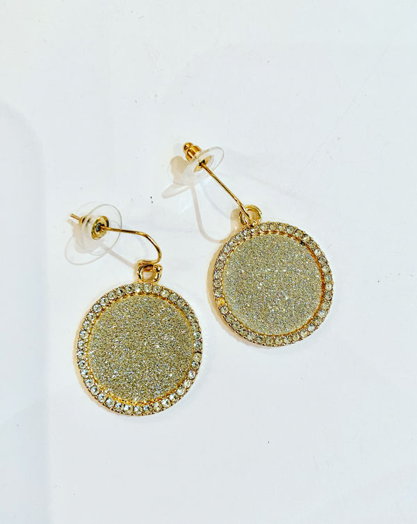 Shimmering Circle Earrings