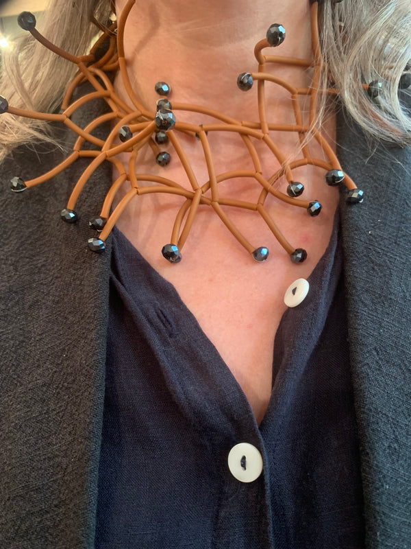 Web Statement Necklace