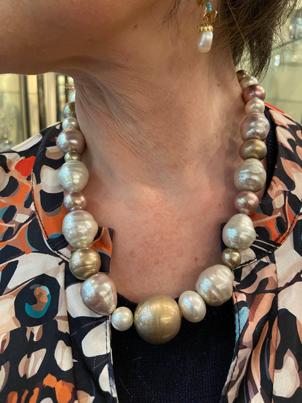 Mocca Mix Spanish Pearl Necklace