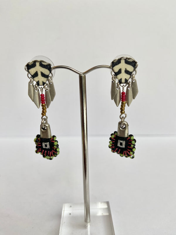 Ayala Bar Boho Red Mix Earrings