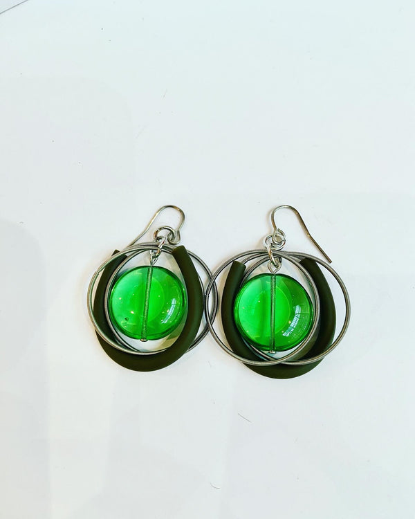 Multi Link Murano Glass Earrings -4 colours