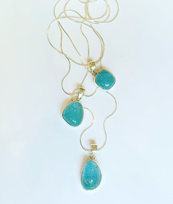 Acquamarine Pendants-3 options sold without chain