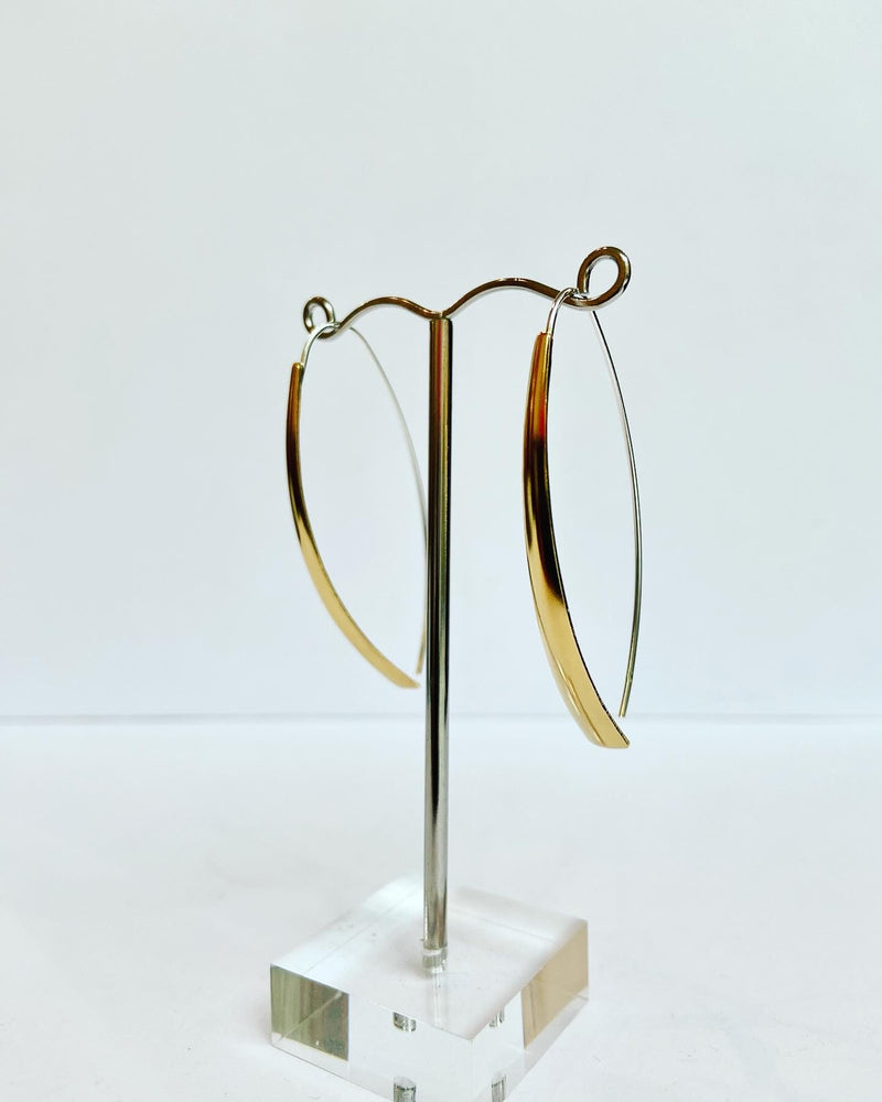 Sculpted Linear Earrings -2 colours