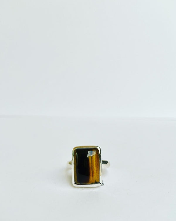 Tiger Eye Gemstone Ring