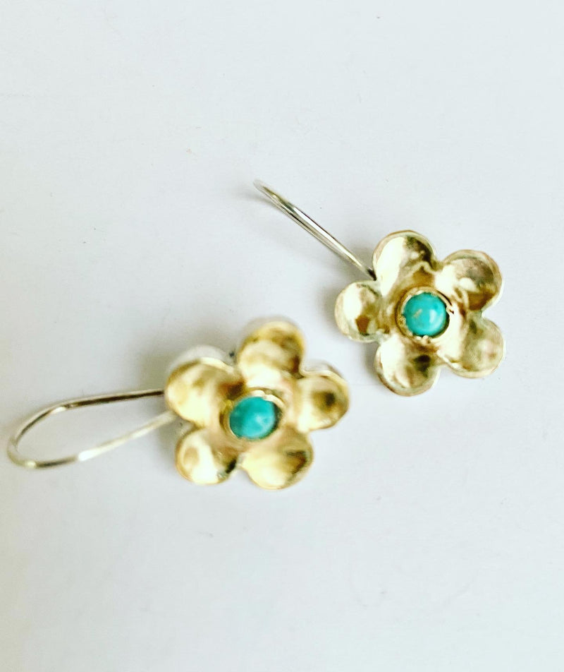 Flower Turquoise Earrings