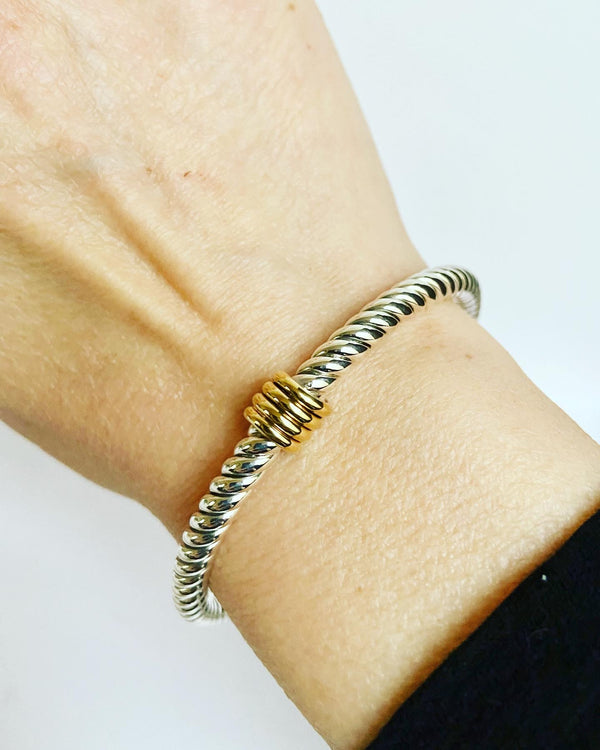 Rope Two Tone Bracelet