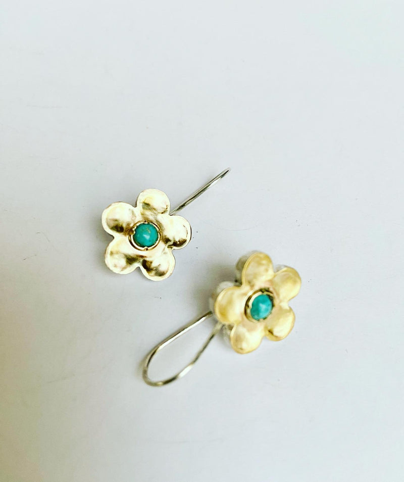 Flower Turquoise Earrings