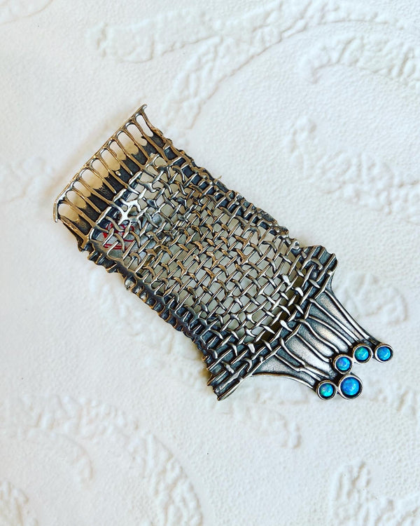 Mesh Opalite Brooch