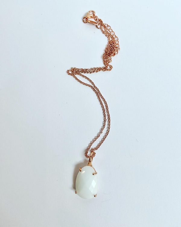 White Candy Crystal Necklace