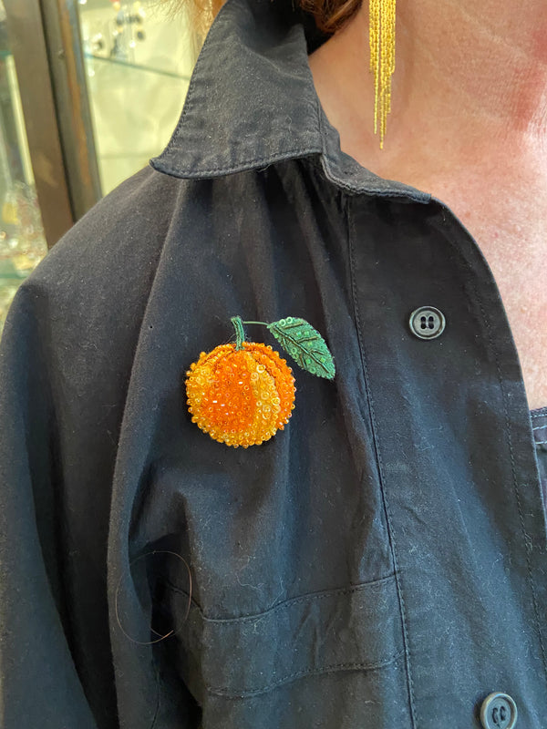 Sweet  Orange Brooch