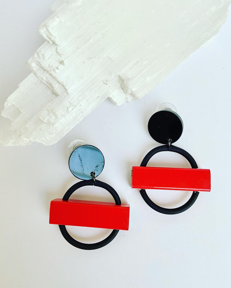 Minimalist Tube Earrings-   4 colours