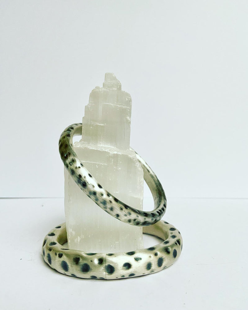 Safari Matt Silver Bangle