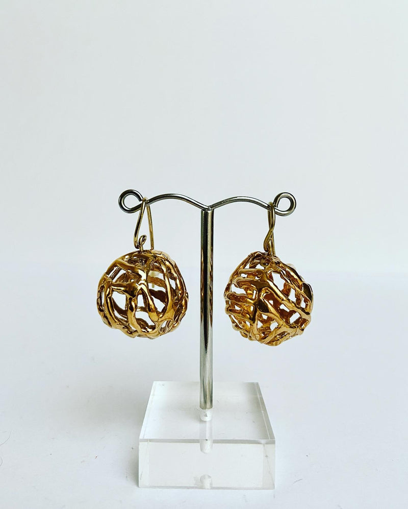 Linear Ball Earrings