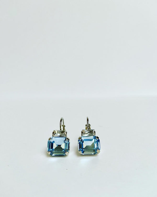 Light Blue Crystal Earrings