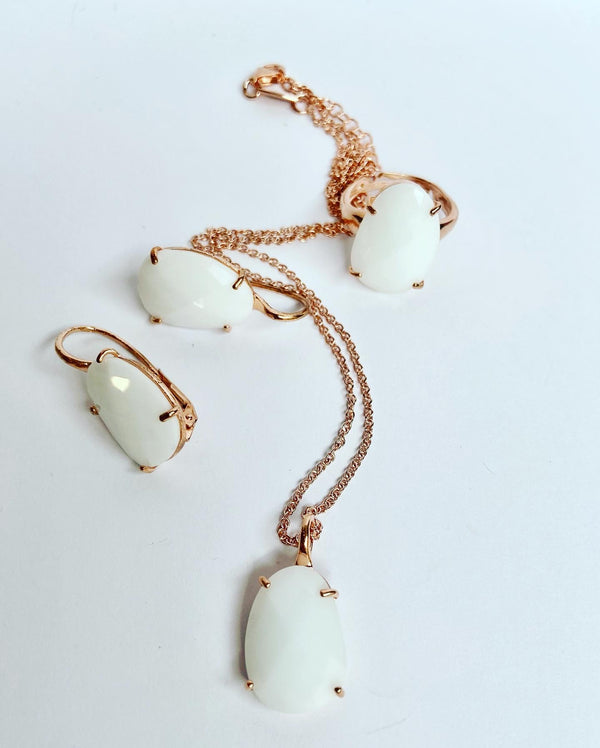 White Candy Crystal Necklace
