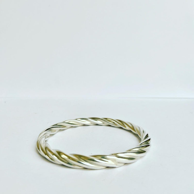 Silver Rope Bangle