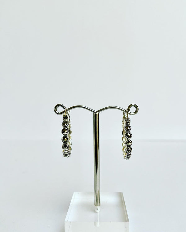 Marcasite Hoops