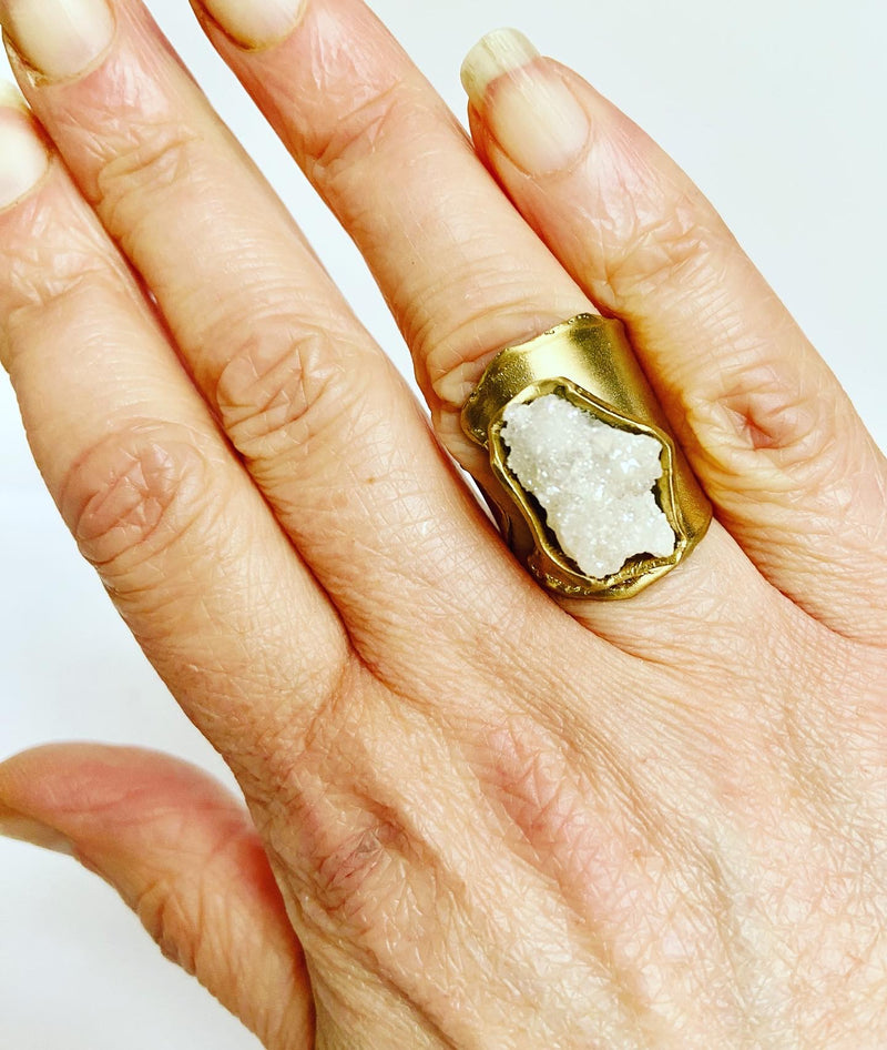 White Quartz Ring