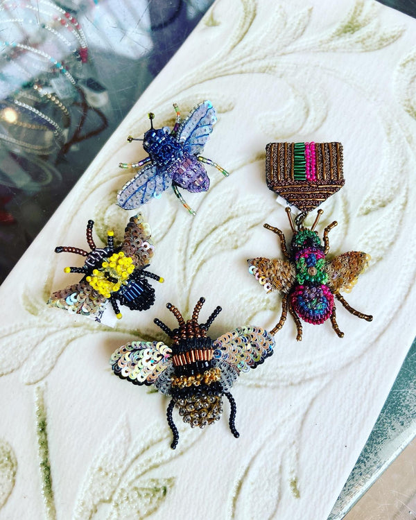 Violet Bee Brooch