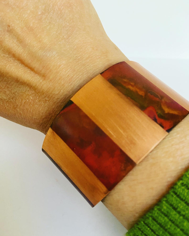 Stripe Copper Cuff