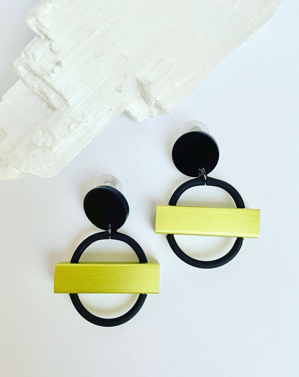 Minimalist Tube Earrings-   4 colours