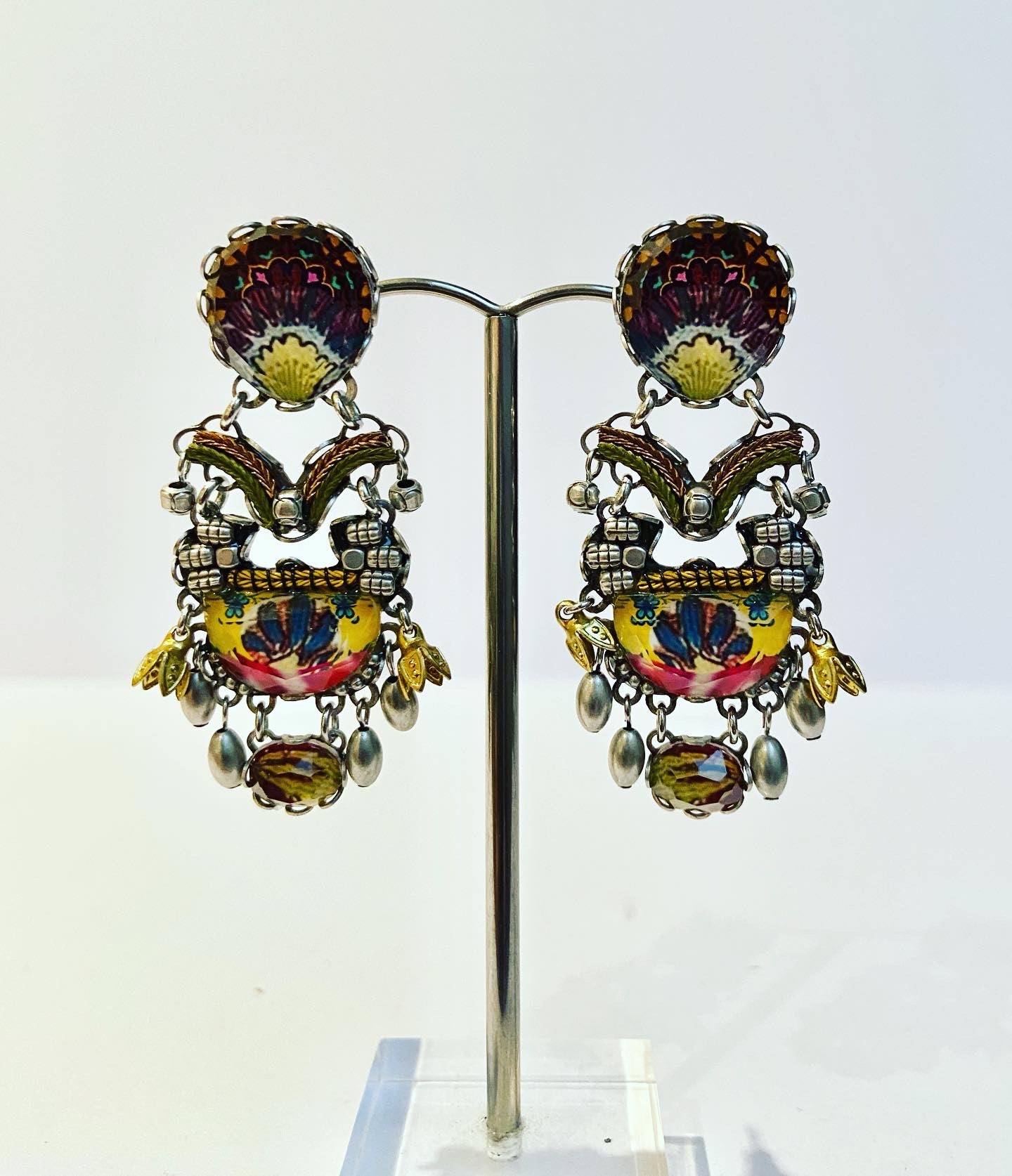 Ayala Bar Yellow Mix Earrings Love It Jewellery